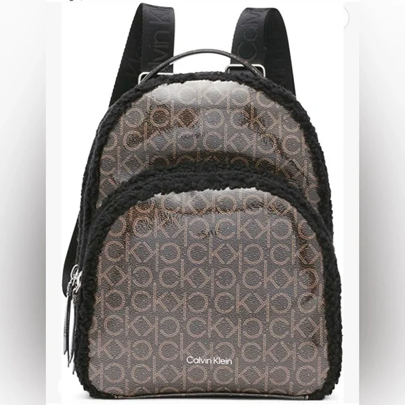 Calvin Klein Estelle Novelty-Backpack, Black /Khaki/, One Size